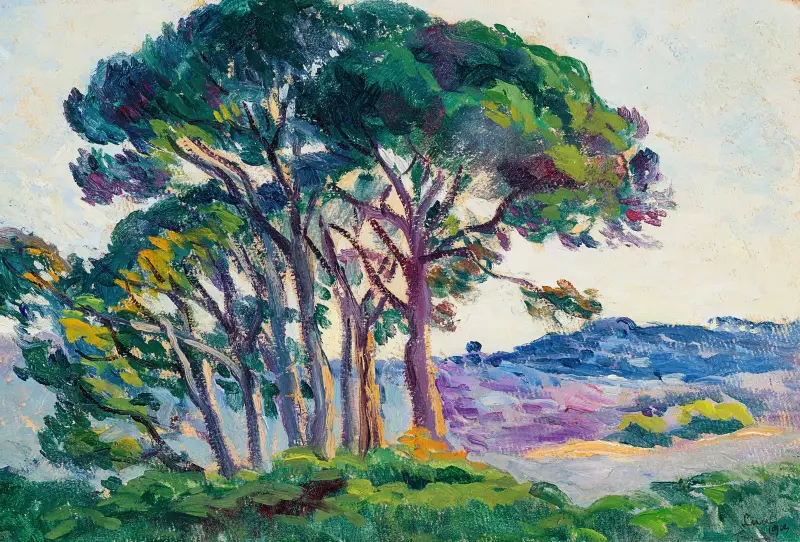 Tallar vid Canebiers av Maximilien Luce
