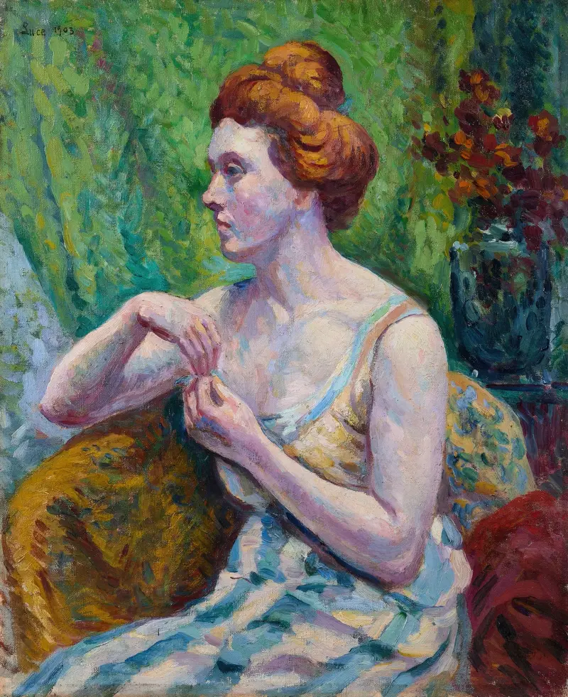 Frauenporträt von Maximilien Luce