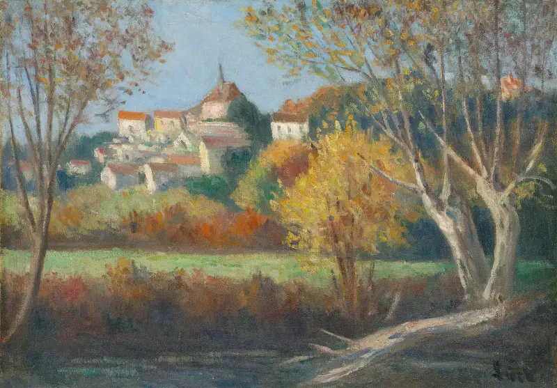 Rolleboise, Le Village av Maximilien Luce