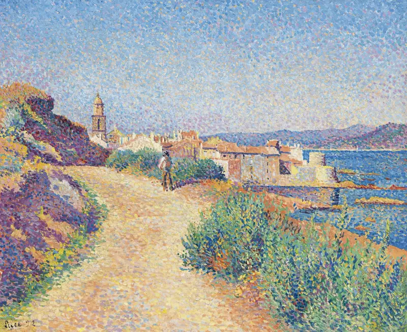 Saint-Tropez av Maximilien Luce