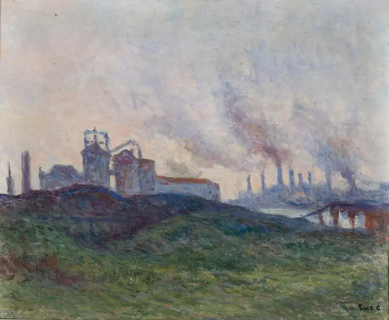 Fabrik am Kanal von Maximilien Luce