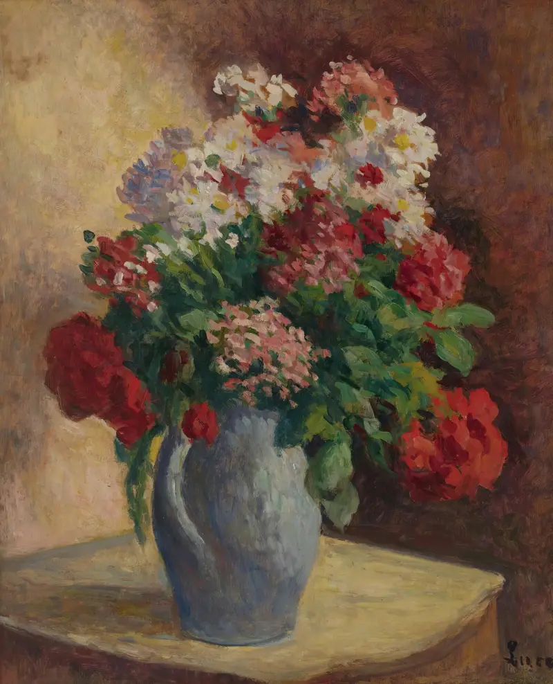 Vase mit Nelken von Maximilien Luce