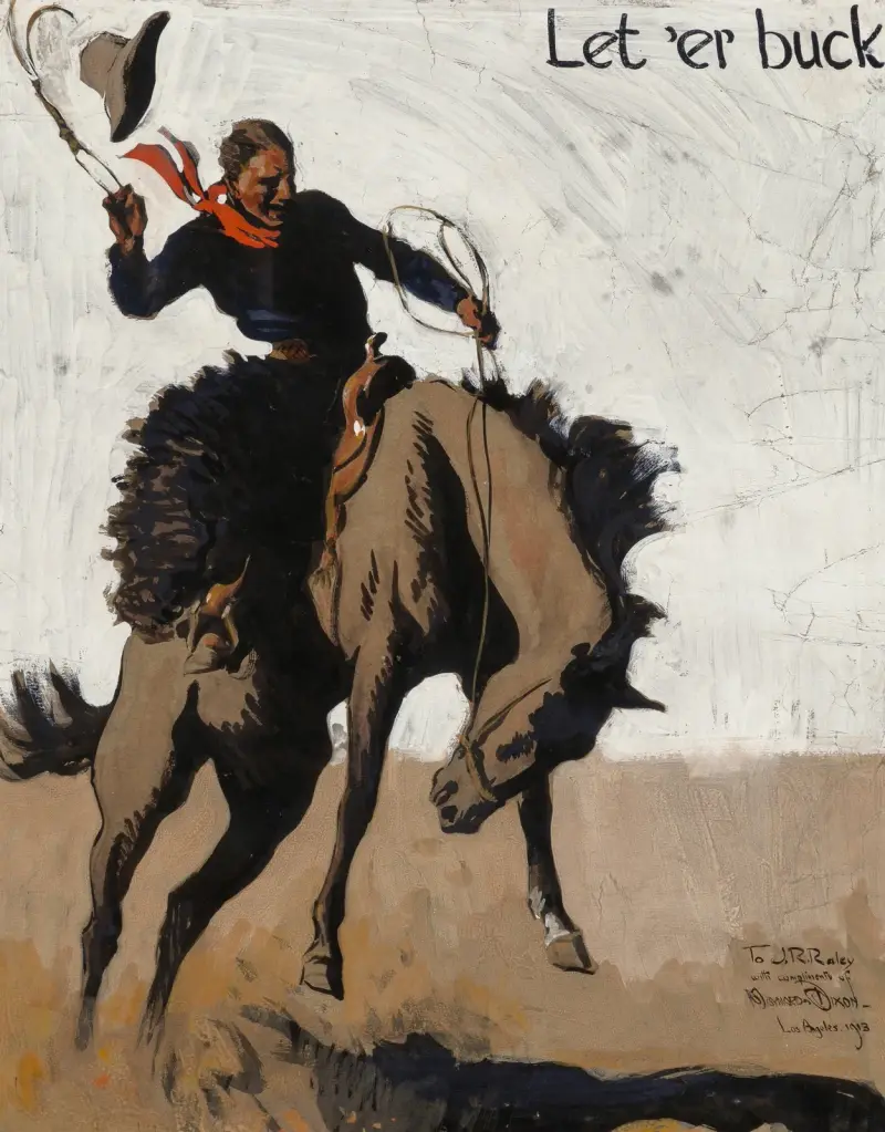 Let ‘er Buck! Pendleton Round Up von Maynard Dixon