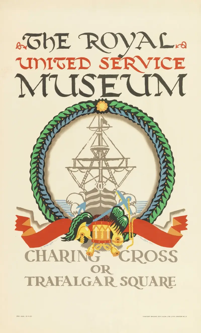 The Royal United Service Museum, for London Underground av Edward McKnight Kauffer