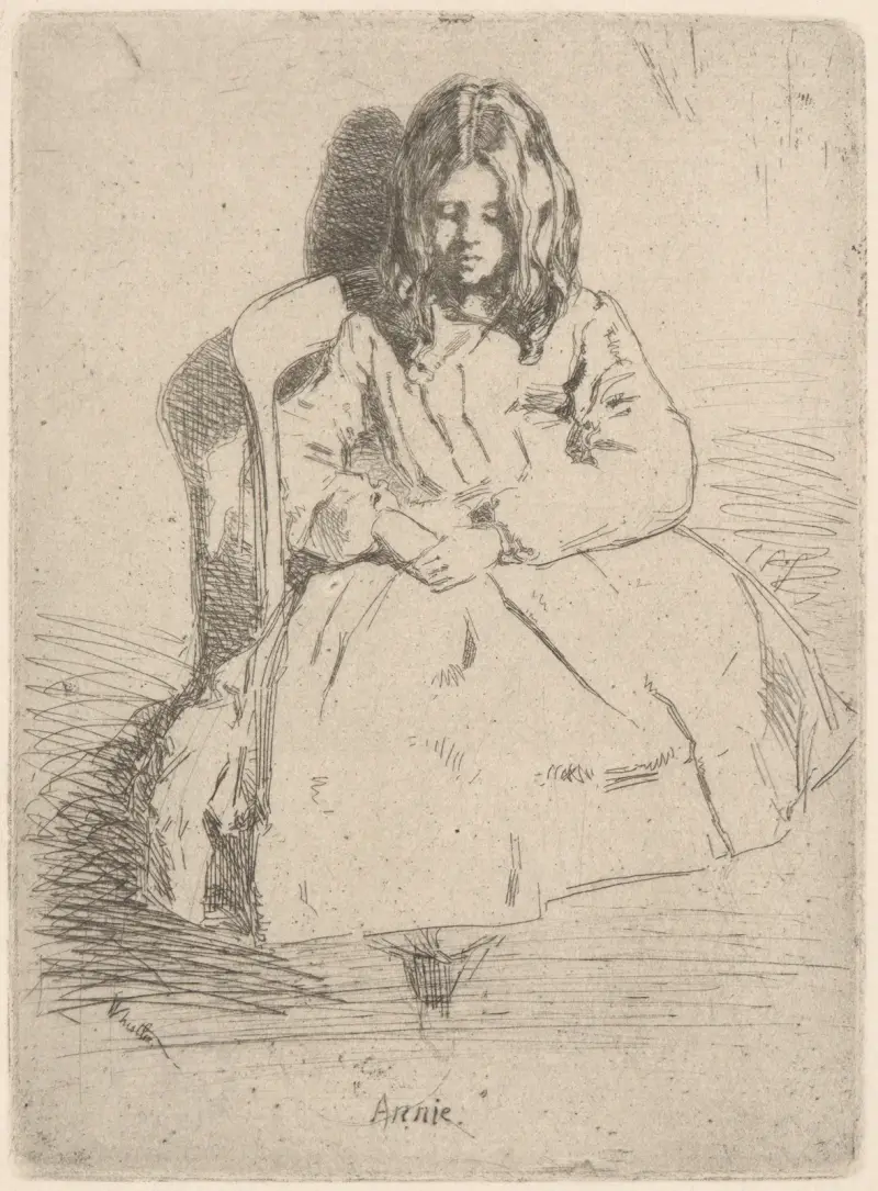 Annie sitzend von James Abbott McNeill Whistler