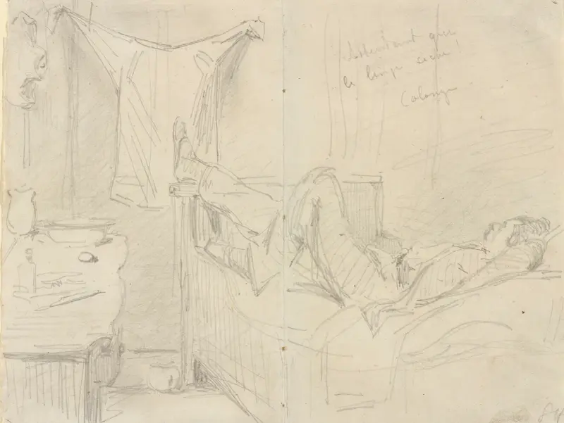 Attendant que le linge sèche! Cologne av James Abbott McNeill Whistler