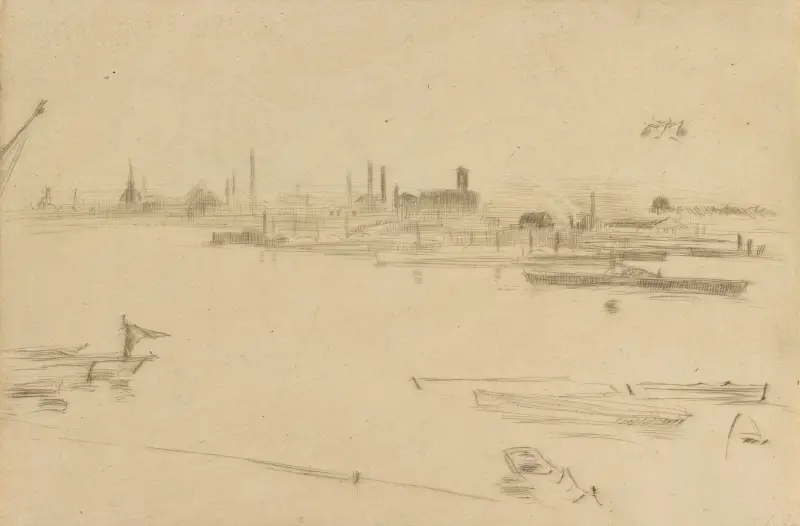 Battersea Morn av James Abbott McNeill Whistler