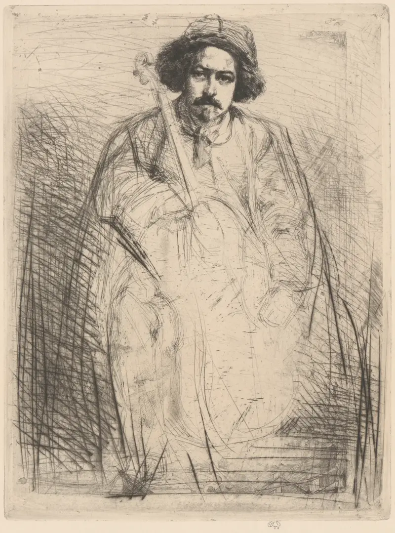 Becquet, 1860, James Abbott McNeill Whistler