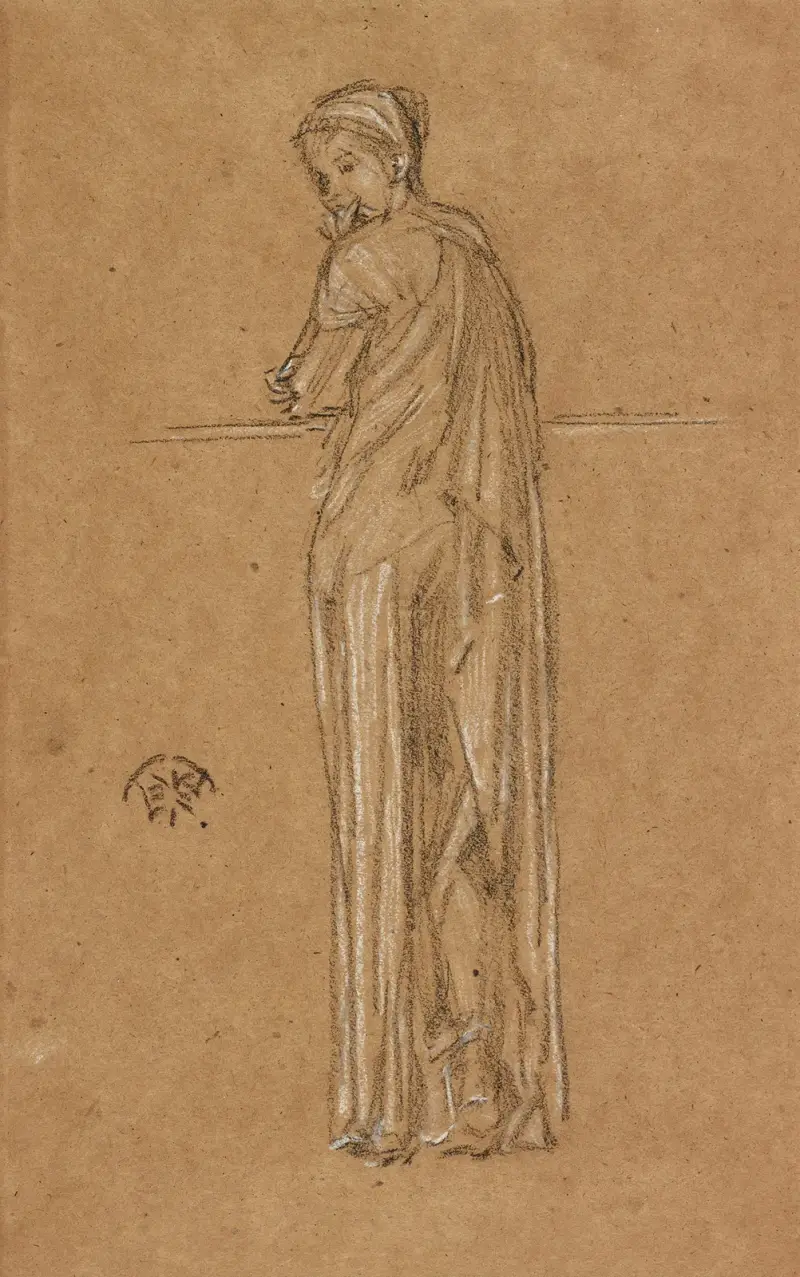 Stehende drapierte Figur von James Abbott McNeill Whistler