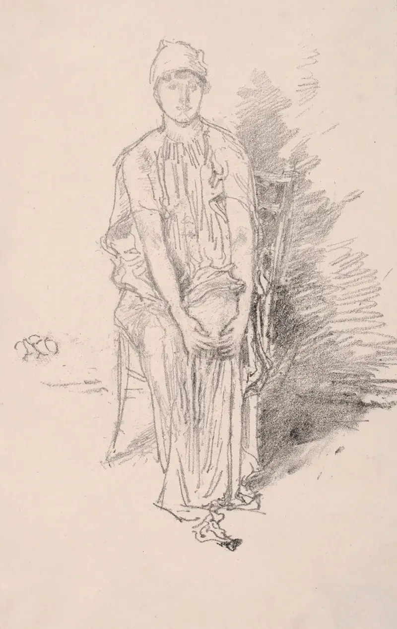 Figurstudie, 1890, James Abbott McNeill Whistler