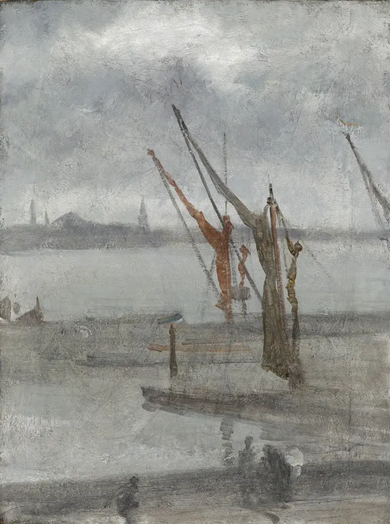 Grey and Silver – Chelsea Wharf av James Abbott McNeill Whistler