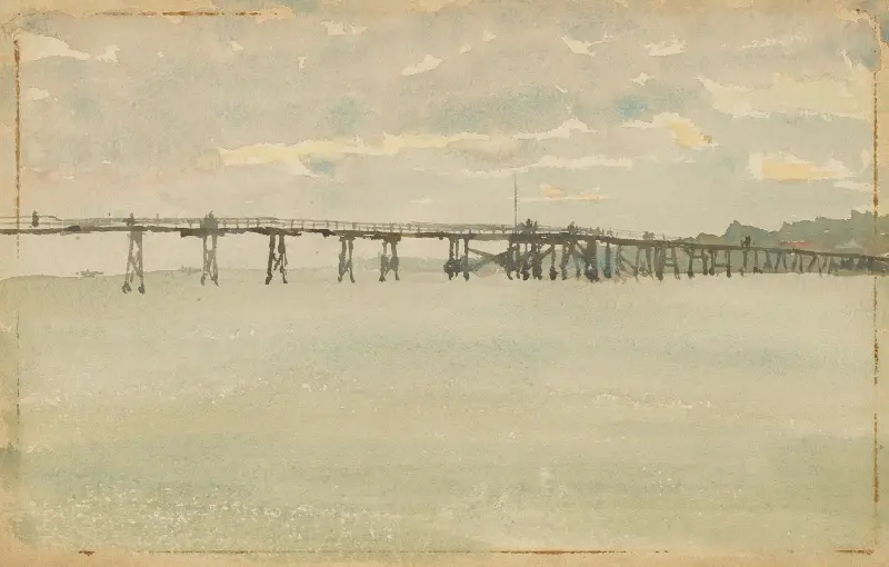 Grey and Silver–Pier, Southend av James Abbott McNeill Whistler