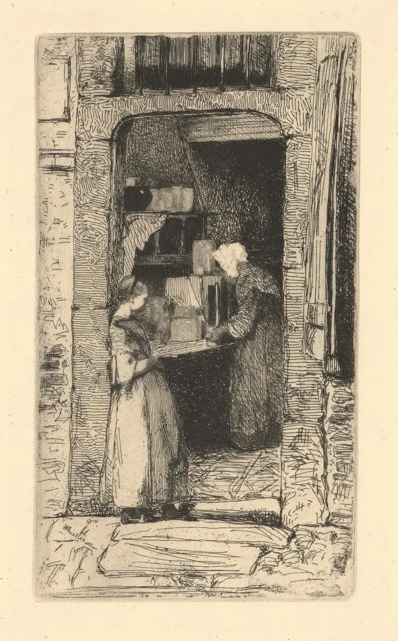 La marchande de moutarde, 1858 – nr 2 av James Abbott McNeill Whistler