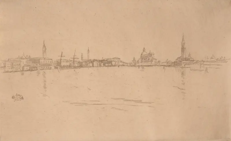 La salute; Dawn av James Abbott McNeill Whistler
