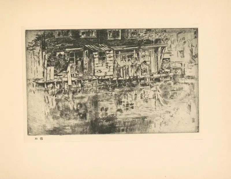 Long House—Dyer’s-Amsterdam av James Abbott McNeill Whistler