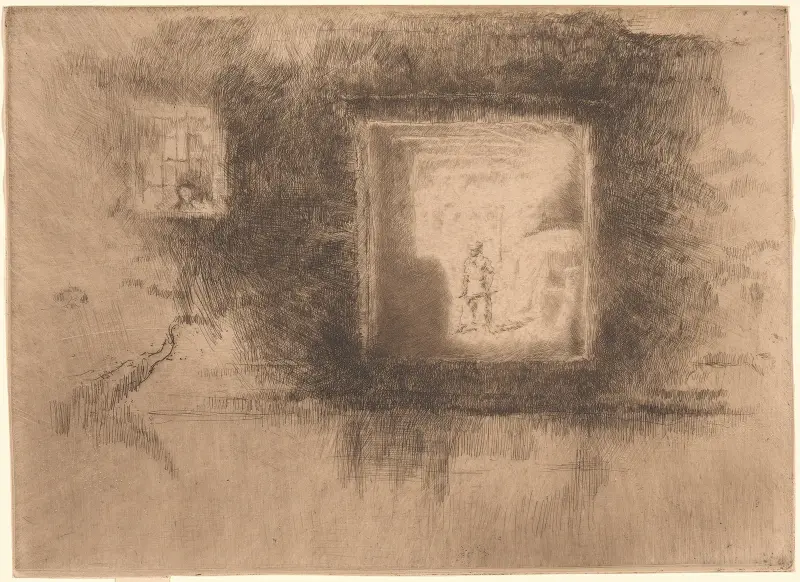Nocturne; Furnace, 1879 av James Abbott McNeill Whistler