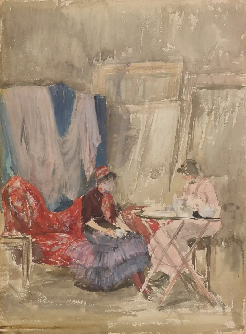 Note in Pink and Purple–The Studio av James Abbott McNeill Whistler