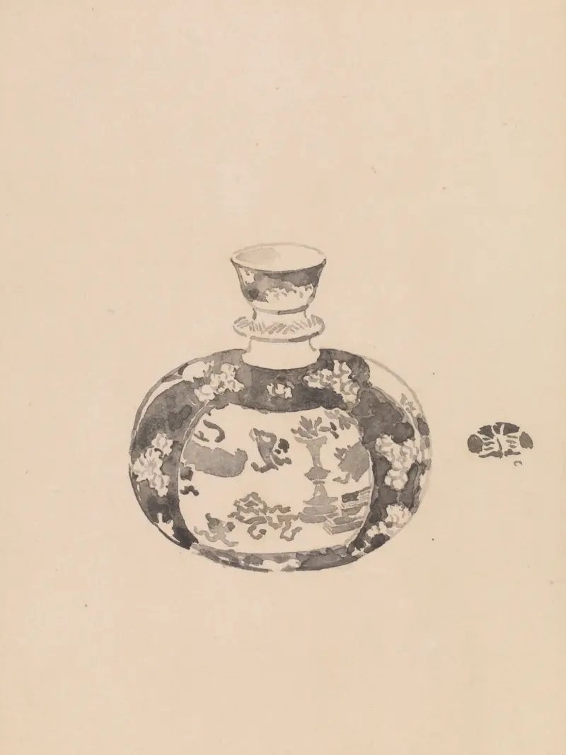 Oviform Ginger-Jar with Bell-Shaped Cover, 1878 – nr 1 av James Abbott McNeill Whistler