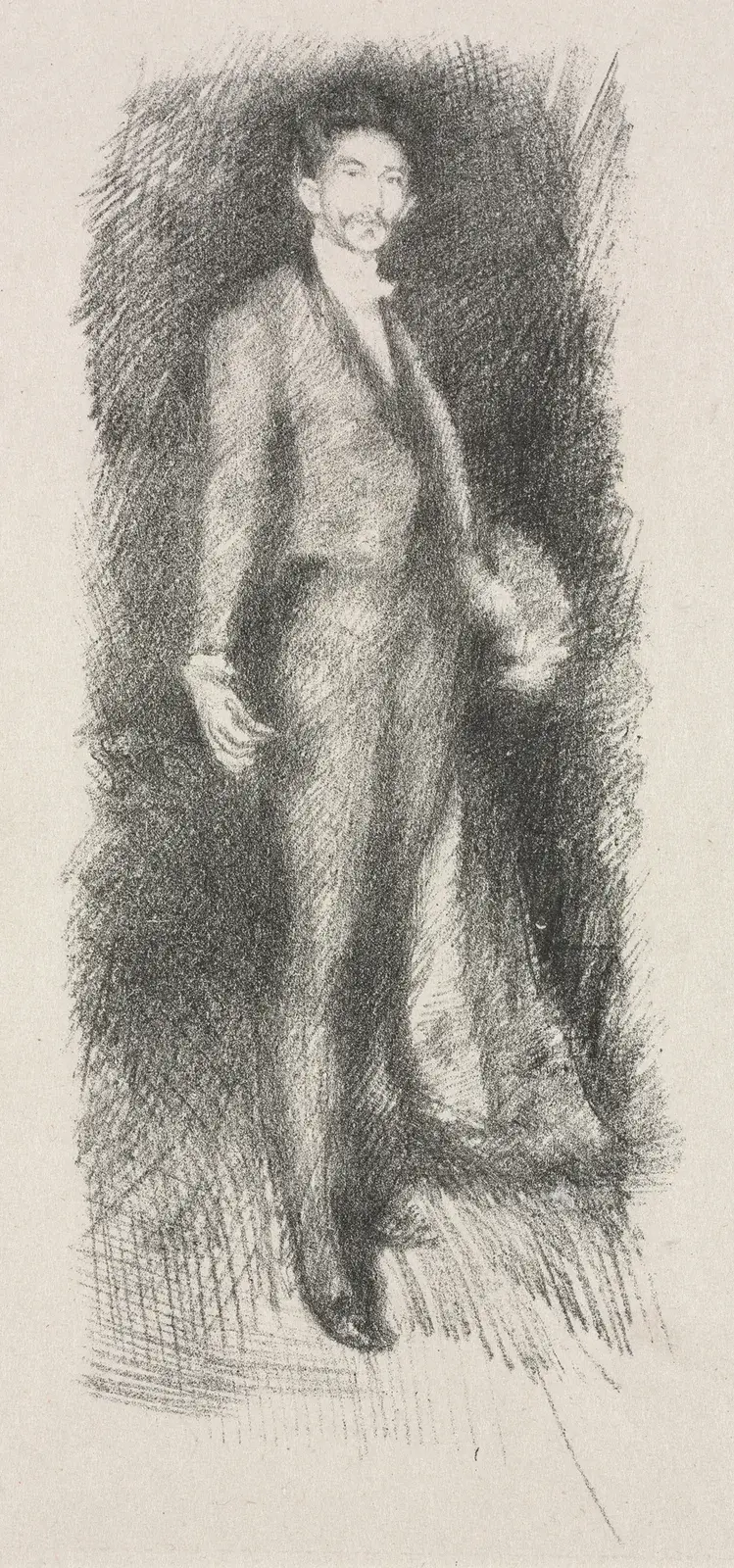 Portrait of Count Robert de Montesquiou av James Abbott McNeill Whistler