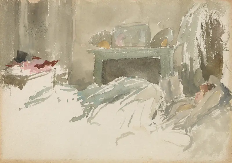 Odpoczynek w łóżku, James Abbott McNeill Whistler