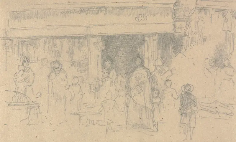 Shops at Chester av James Abbott McNeill Whistler