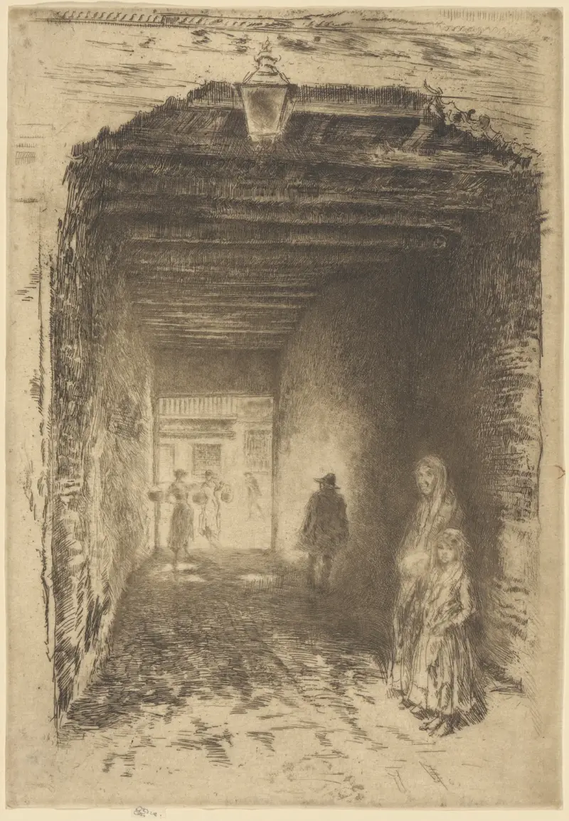 Żebracy, 1880, James Abbott McNeill Whistler