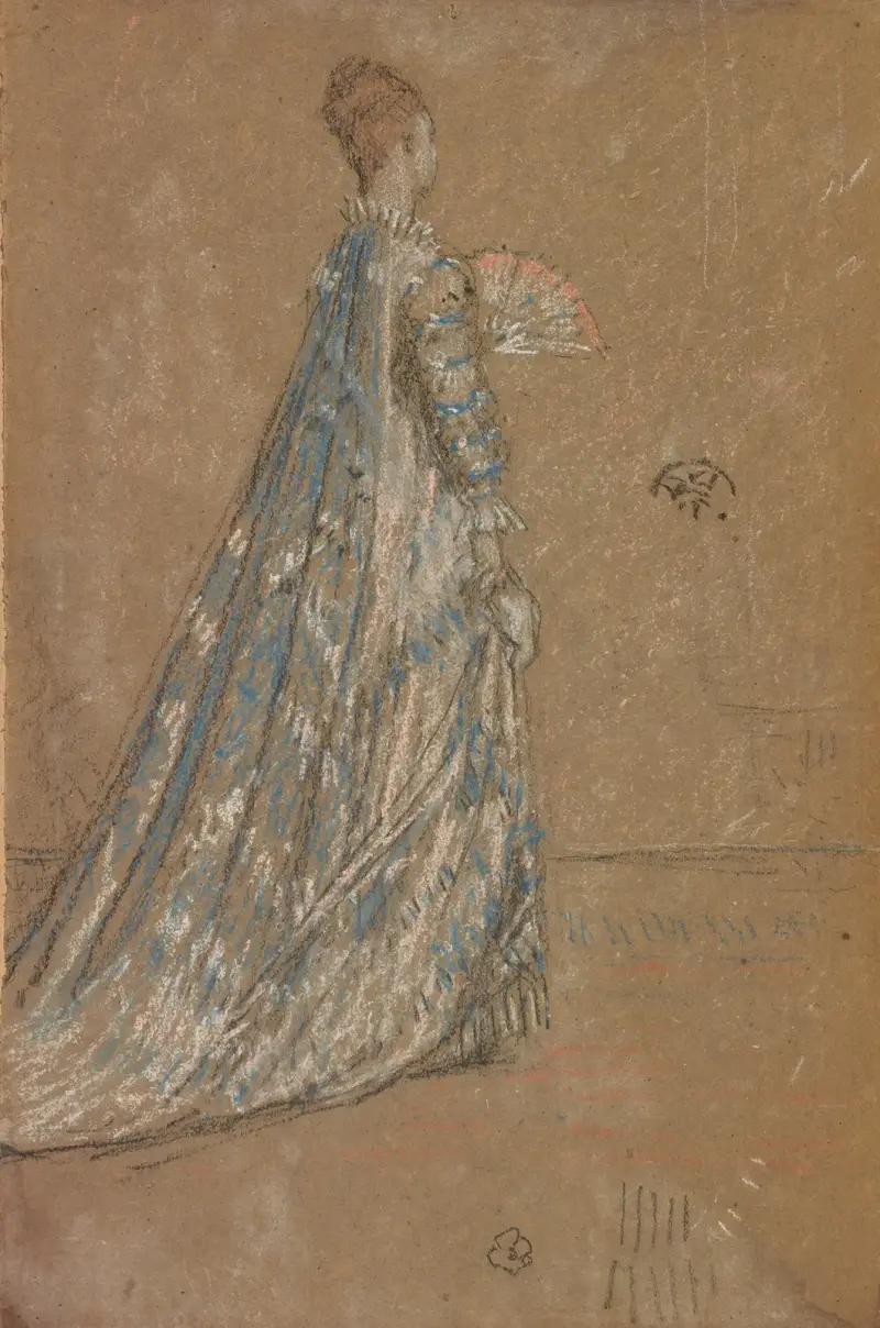 The Blue Dress av James Abbott McNeill Whistler
