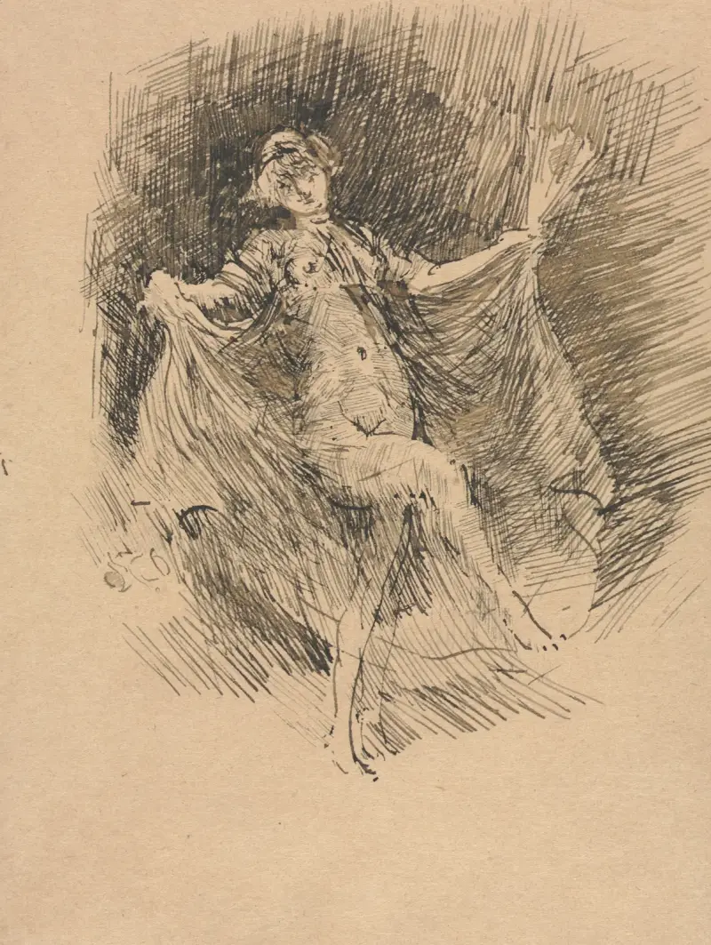 Die Tänzerin, Nr. 1 (Connie Gilchrist) von James Abbott McNeill Whistler