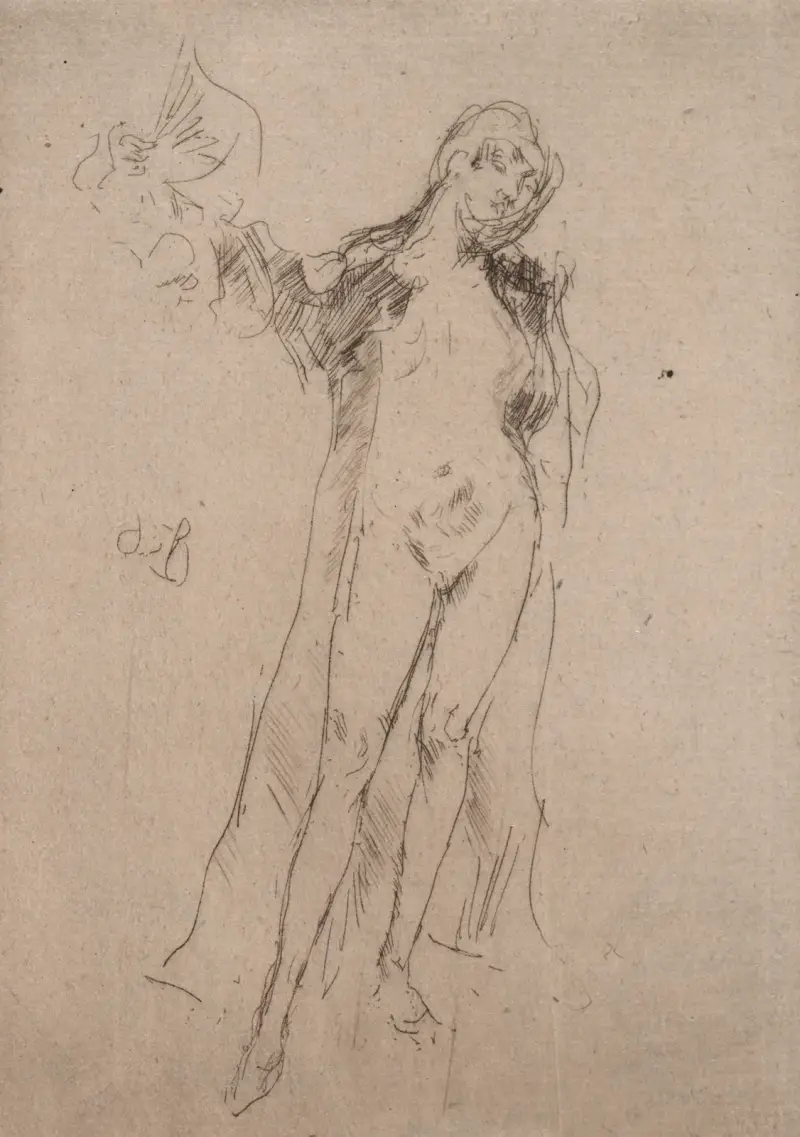 Der Fächer (Modell Nr. 3) von James Abbott McNeill Whistler