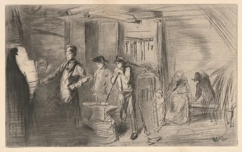 Kovárna, James Abbott McNeill Whistler