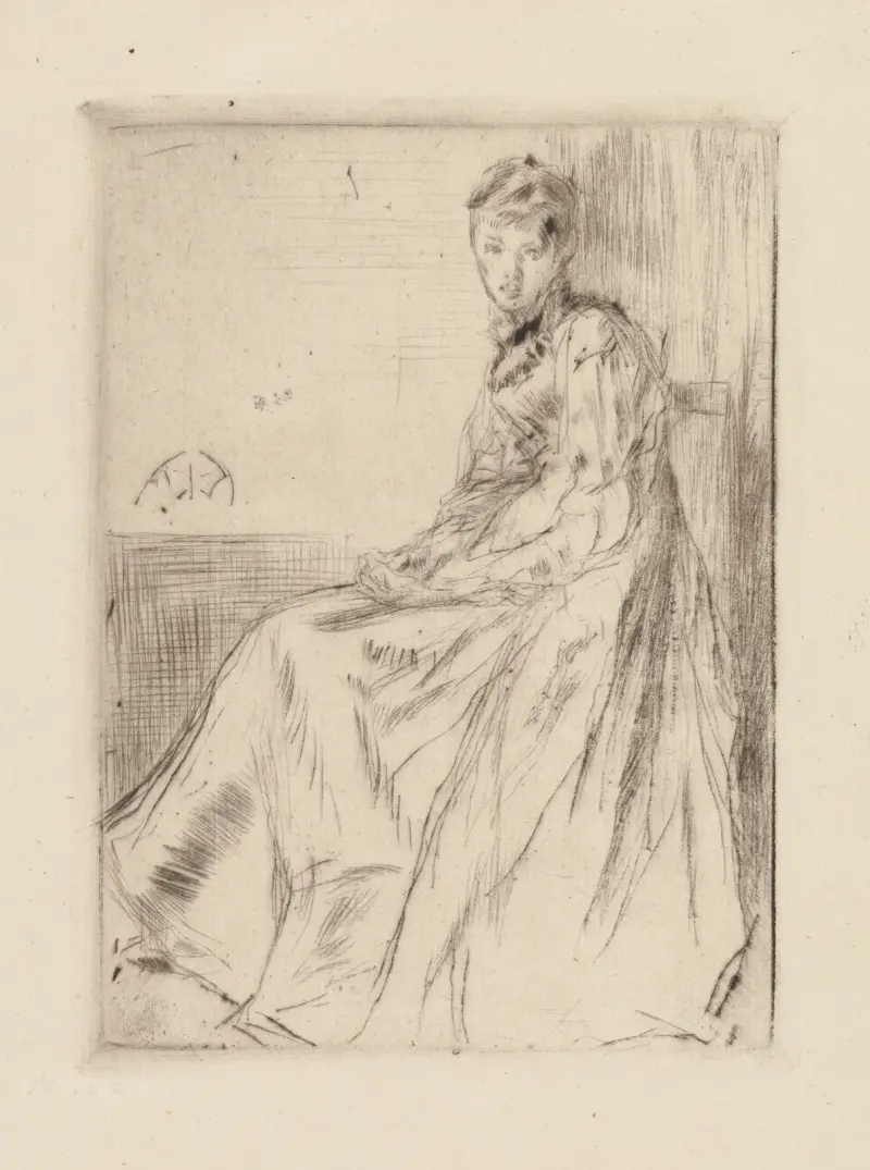 Der Brief (Maud, sitzend) von James Abbott McNeill Whistler