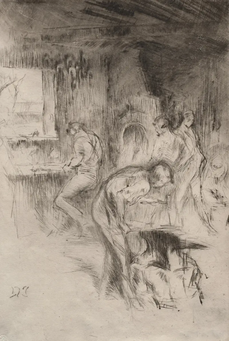Die kleine Schmiede von James Abbott McNeill Whistler