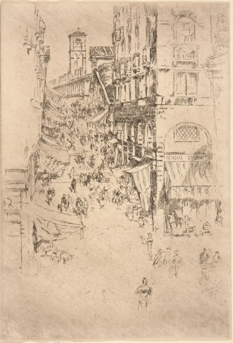Die Rialto-Brücke von James Abbott McNeill Whistler