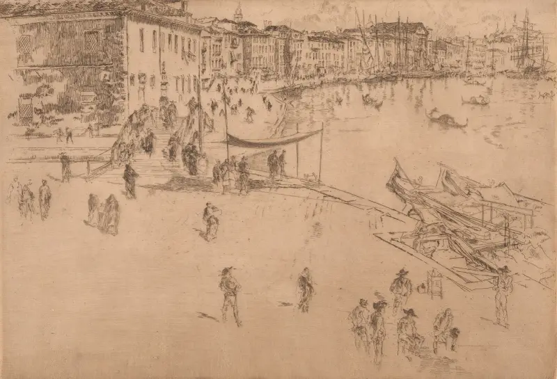 The Riva, no. 2 av James Abbott McNeill Whistler