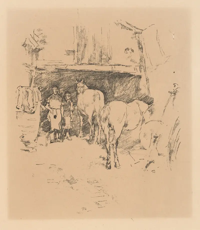 Kovářův dvůr, James Abbott McNeill Whistler
