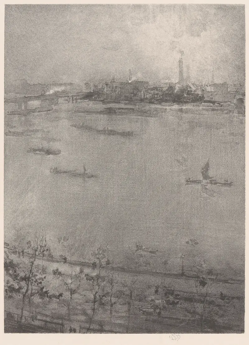 Die Themse von James Abbott McNeill Whistler