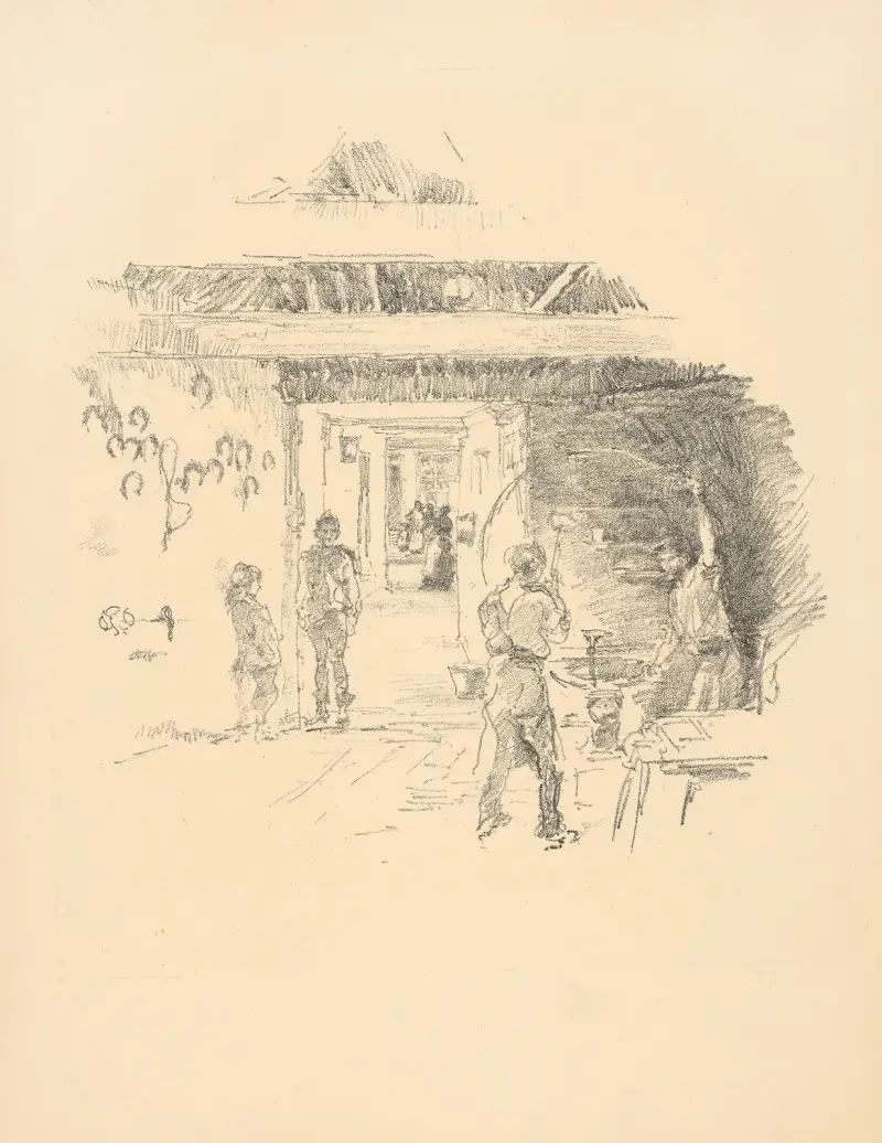 Der Reifenmacher von James Abbott McNeill Whistler