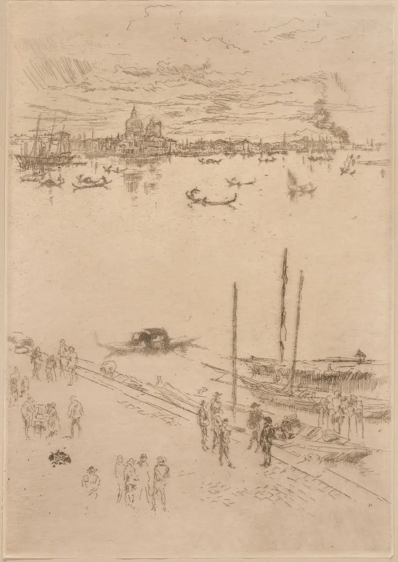 Venedig im Hochformat von James Abbott McNeill Whistler