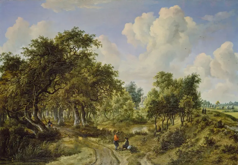 A Wooded Landscape, 1663 – nr 1 av Meindert Hobbema