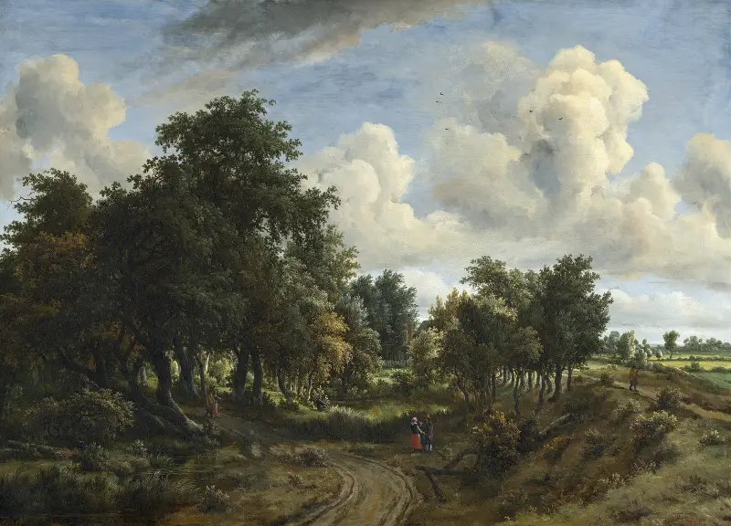A Wooded Landscape, 1663 – nr 2 av Meindert Hobbema