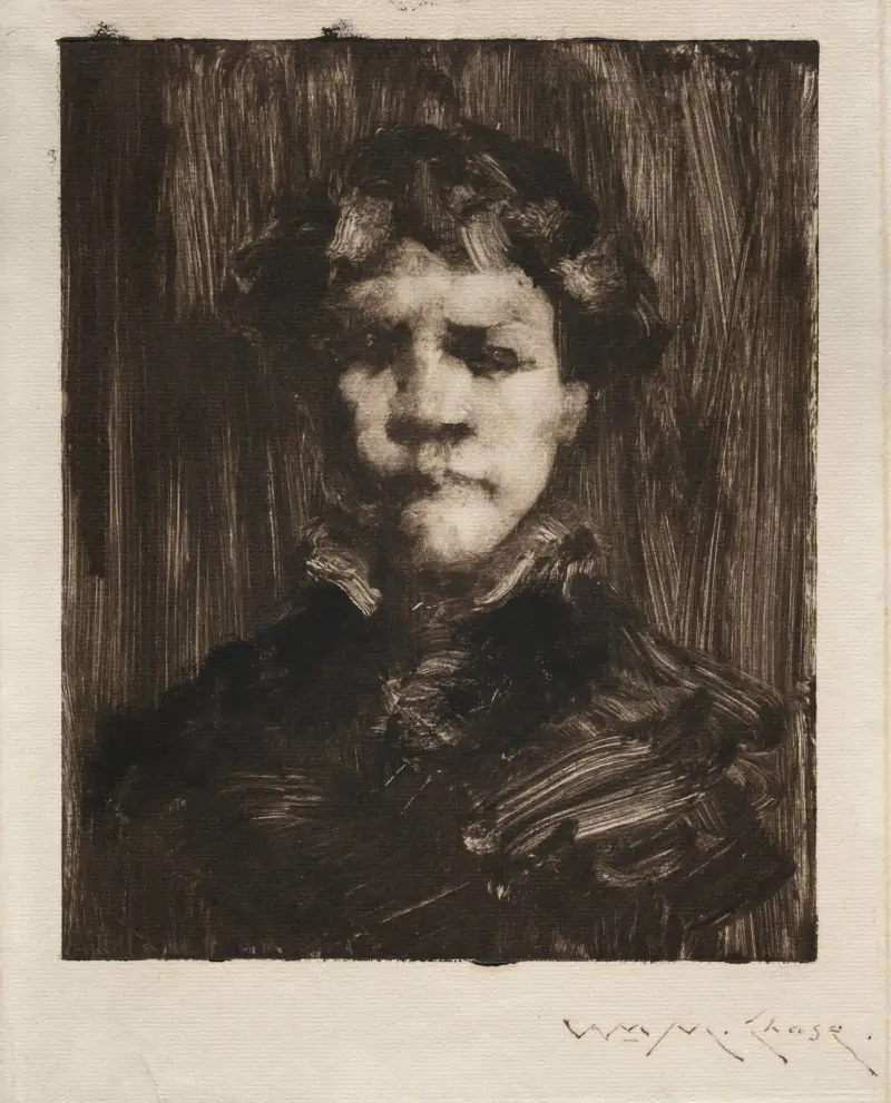 Pojkhuvud av William Merritt Chase