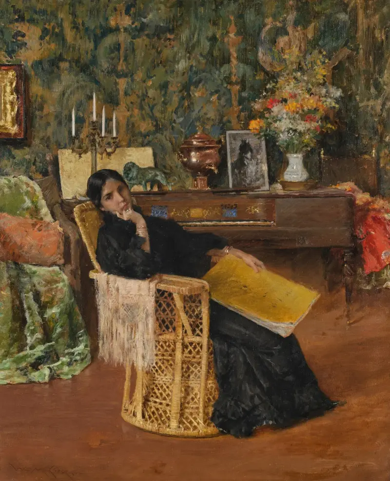 Im Atelier von William Merritt Chase