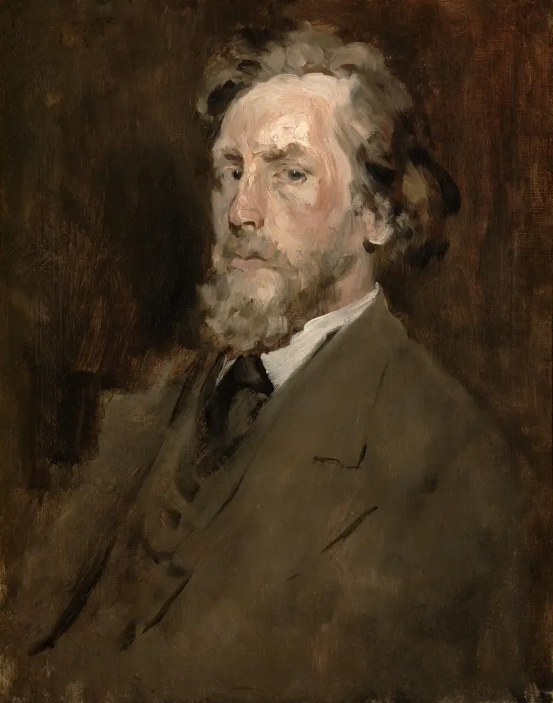 Portrait of a man av William Merritt Chase