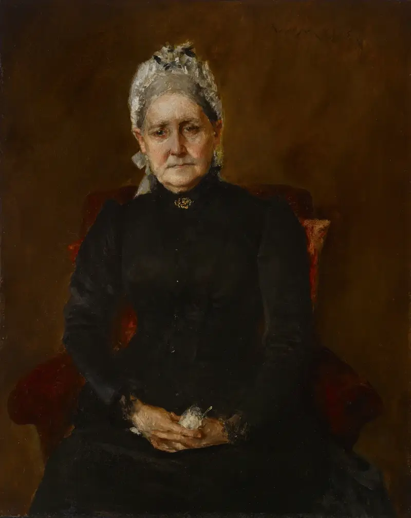 Porträtt av min mor (Sarah Swaim Chase) av William Merritt Chase