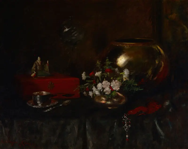 Stilleben (Messinggefäß), 1903 von William Merritt Chase