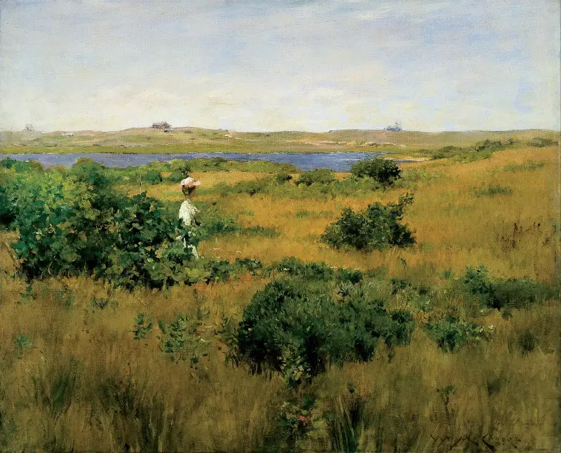 Sommar vid Shinnecock Hills av William Merritt Chase