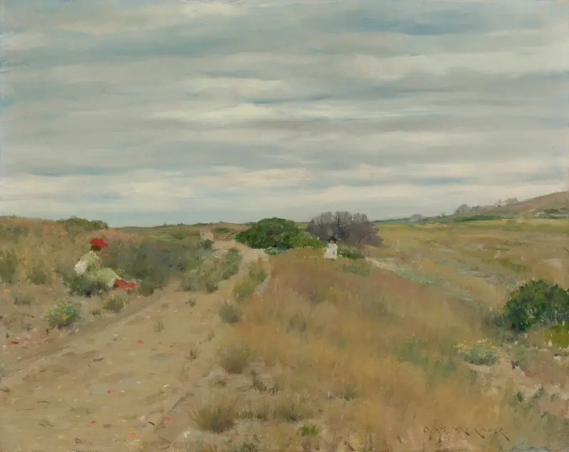 Den gamla sandvägen av William Merritt Chase