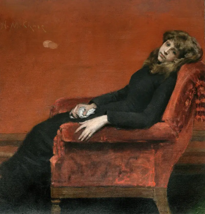 Das junge Waisenkind von William Merritt Chase