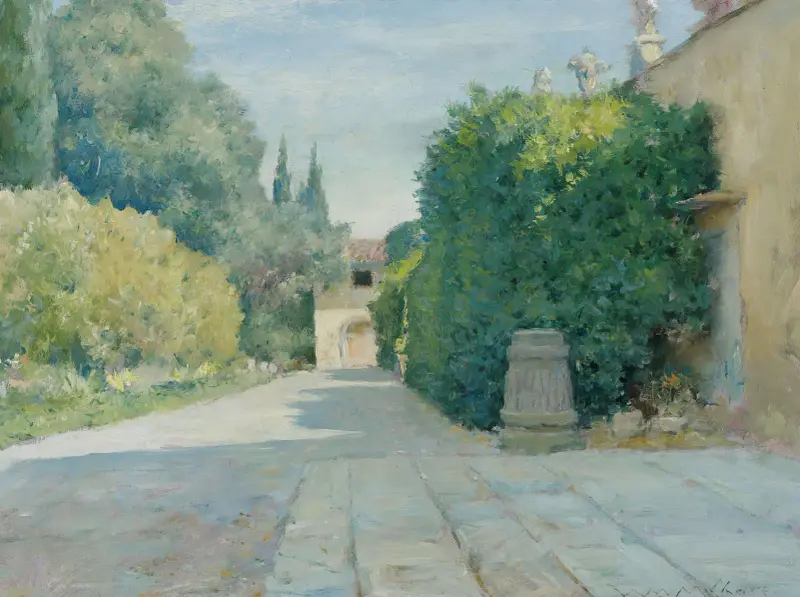 Villa In Florence av William Merritt Chase