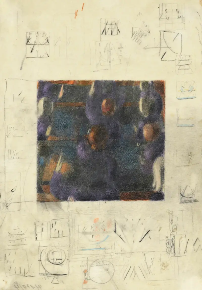 Pozvednuté ruce, studie, Otto Meyer-Amden